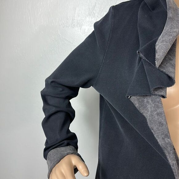 ❤️Last Chance 7 For All Mankind Distressed Print Open Front Jacket Size S - Picture 3 of 9